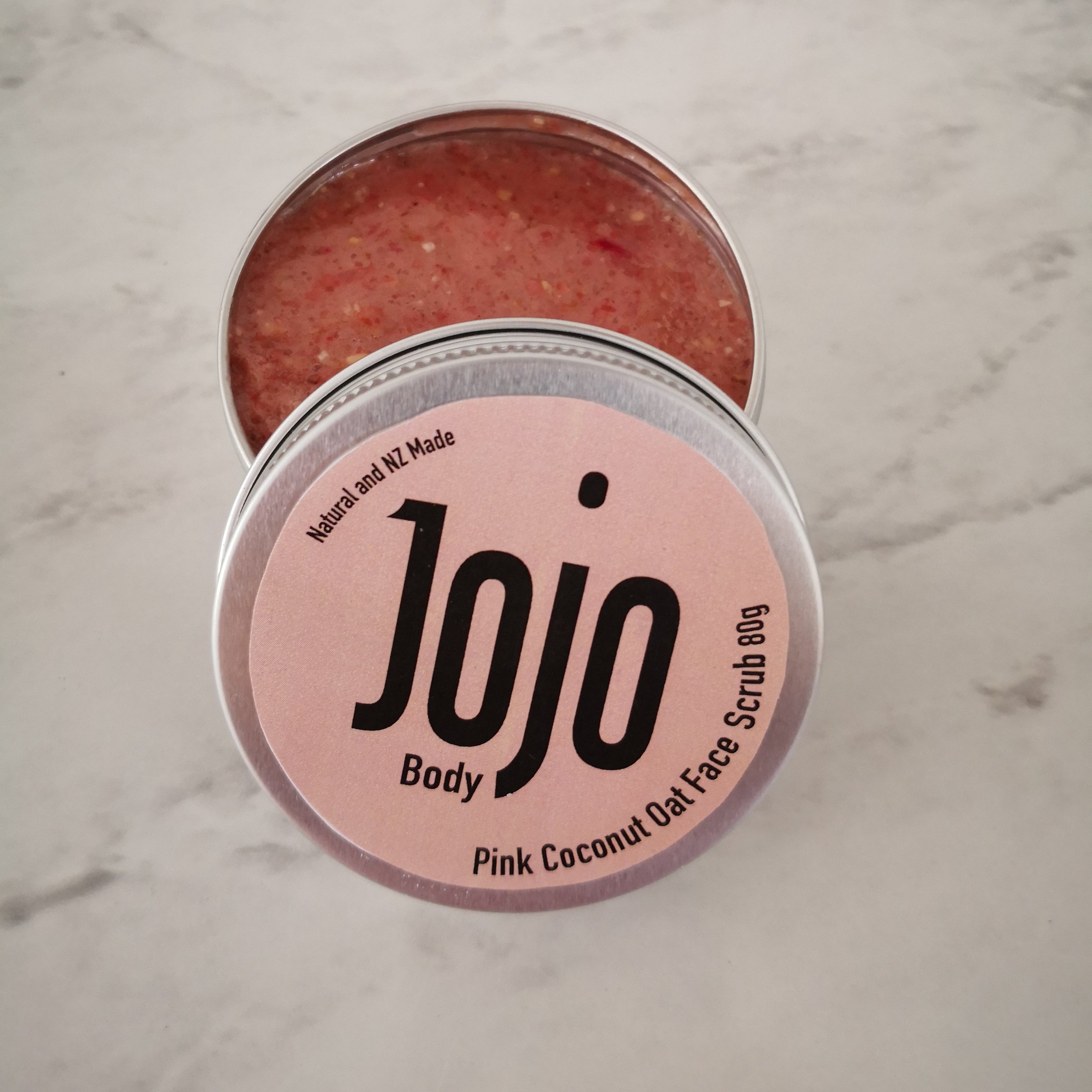 Pink Coconut and Oat Face Scrub – Jojo Body